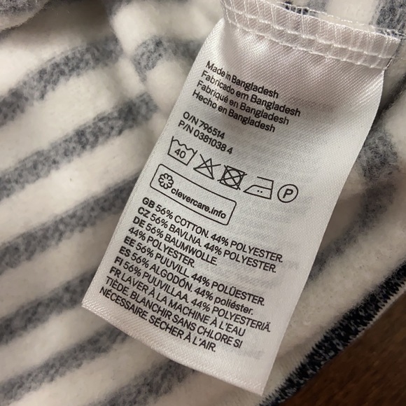 H&M Stripe Cropped Hoodie - Picture 11 of 11
